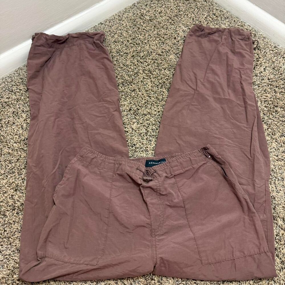 Aeropostale Women's Brown and Purple Trousers